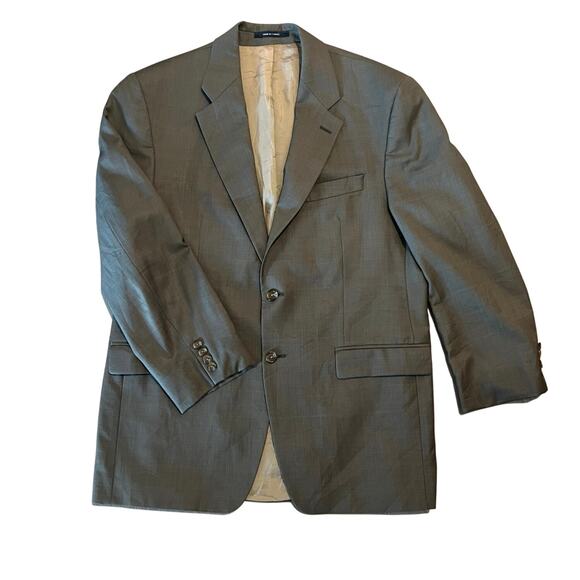 RALPH by RALPH LAUREN Men's Sz 41R Gray Wool Herringbone Blazer Coat